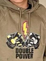SWEAT A CAPUCHE "DOUBLE POWER" (KAKI) XL